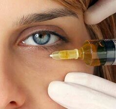 Injeção rejuvenescimento das pálpebras